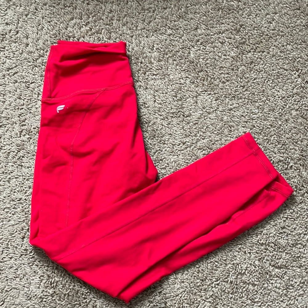 Red Fabletics Leggings